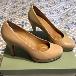 Nurture Beige Round Toe Heel
